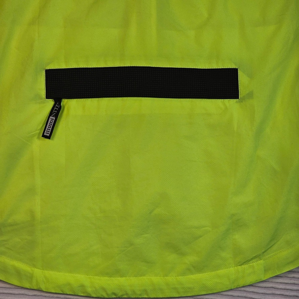 IllumiNITE Reflectivewear Mens Medium Cycling Jacket Neon Yellow Black Hi-Vis - Picture 7 of 7